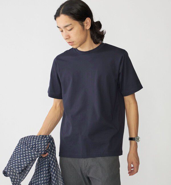SHIPS「SHIPS:〈抗菌加工〉コットン クルーネック Tシャツ」|Tシャツ・カットソー|