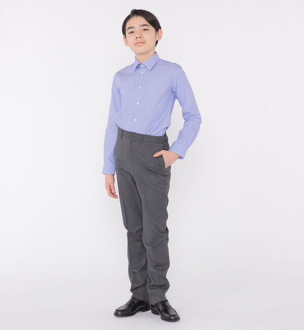 SHIPS KIDS「SHIPS KIDS:140～160cm / 無地 レギュラーカラー シャツ」|シャツ・ブラウス|