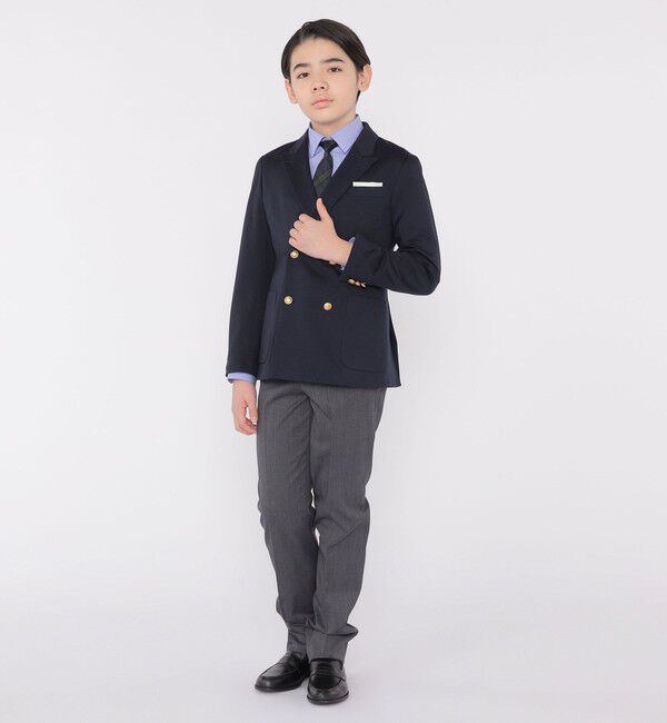 SHIPS KIDS「SHIPS KIDS:140～160cm / 無地 レギュラーカラー シャツ」|シャツ・ブラウス|