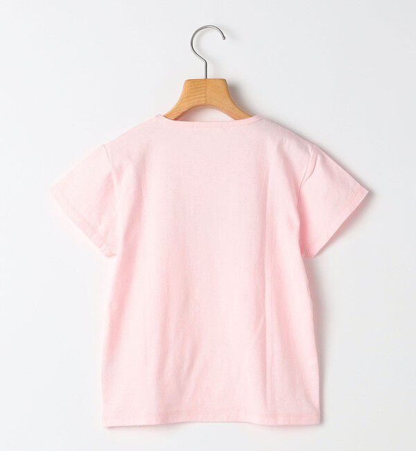 SHIPS KIDS「SHIPS KIDS:100～130cm / ガーリー エンブロイダリー ロゴ Tシャツ」|Tシャツ・カットソー|