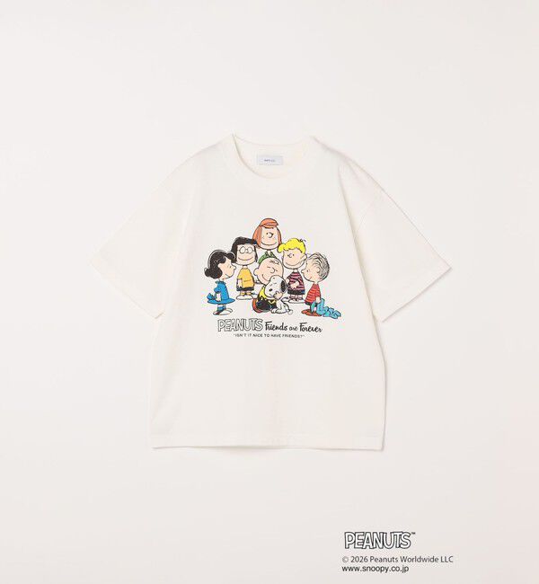 SHIPS any「SHIPS any: SNOOPY コラボ グラフィック プリント Tシャツ<KIDS>◇」|Tシャツ・カットソー|ホワイト系その他