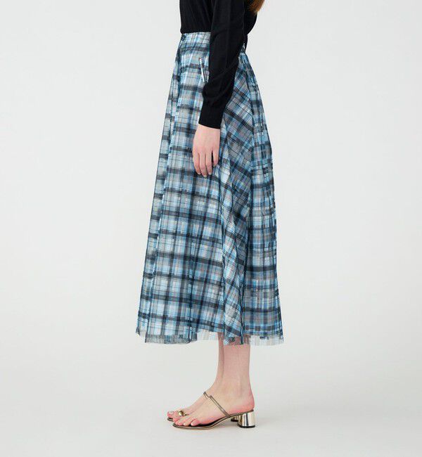 TOMORROWLAND BUYING WEAR「【別注】TELMA Layered チェック スカート」|フレア|
