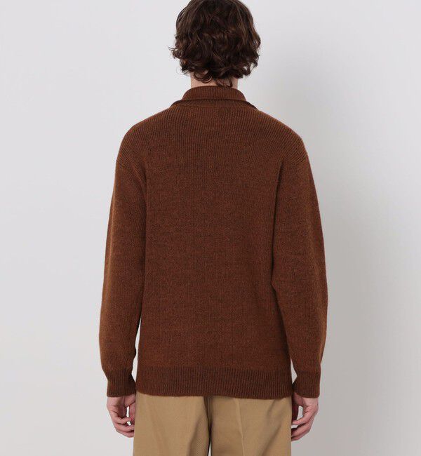 TOMORROWLAND MENS「【WEB先行予約】TOMORROWLAND tricot アルパカ 片畦 スタンドネックポロニット」|ニット・セーター|
