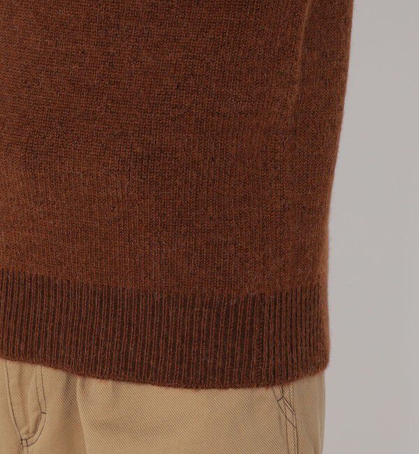 TOMORROWLAND MENS「【WEB先行予約】TOMORROWLAND tricot アルパカ 片畦 スタンドネックポロニット」|ニット・セーター|