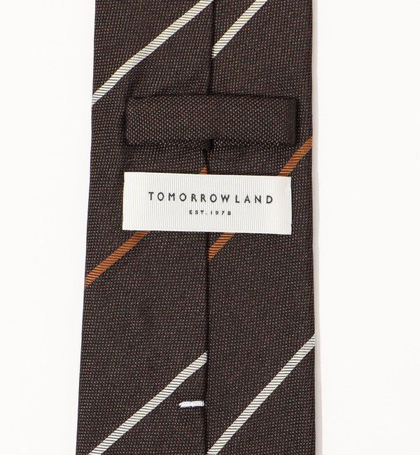 TOMORROWLAND GOODS「TOMORROWLAND シルク レジメンタルストライプネクタイ」|ネクタイ・蝶ネクタイ|