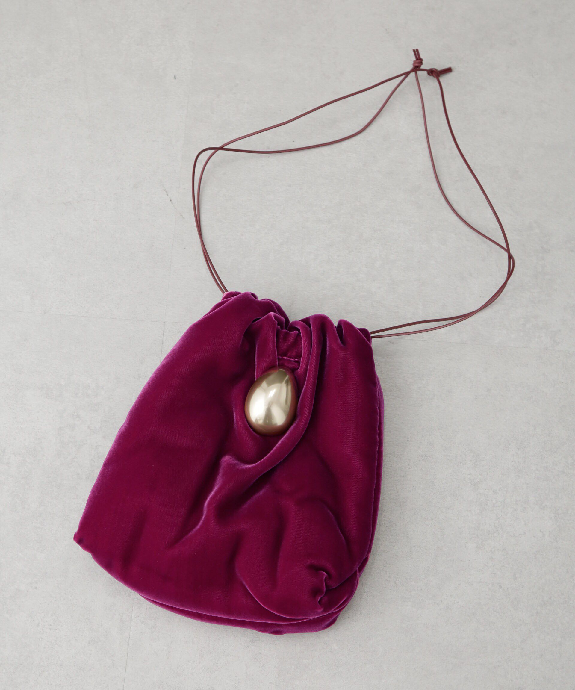  「JAMIRAY/VELVET EGG D/S PURSE」|ハンドバッグ|