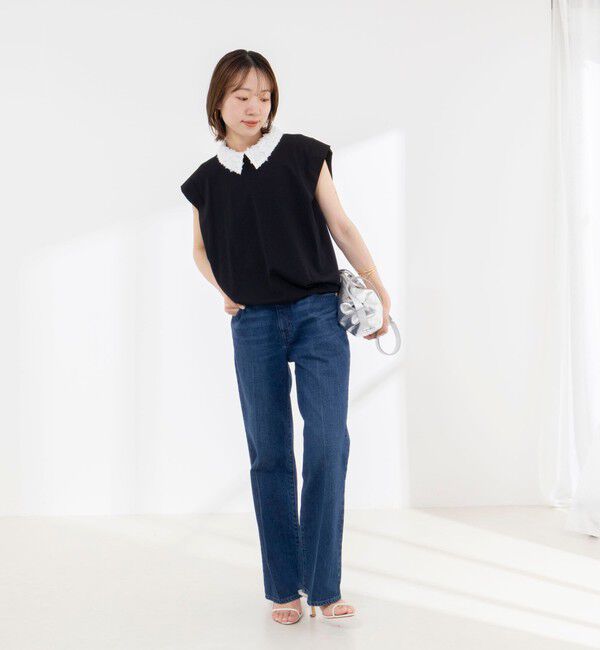 NOLLEY'S「《セットアップ対応/接触冷感》【BECシリーズ】ウォッシャブルハイスペックジャージノースリーブ」|Tシャツ・カットソー|