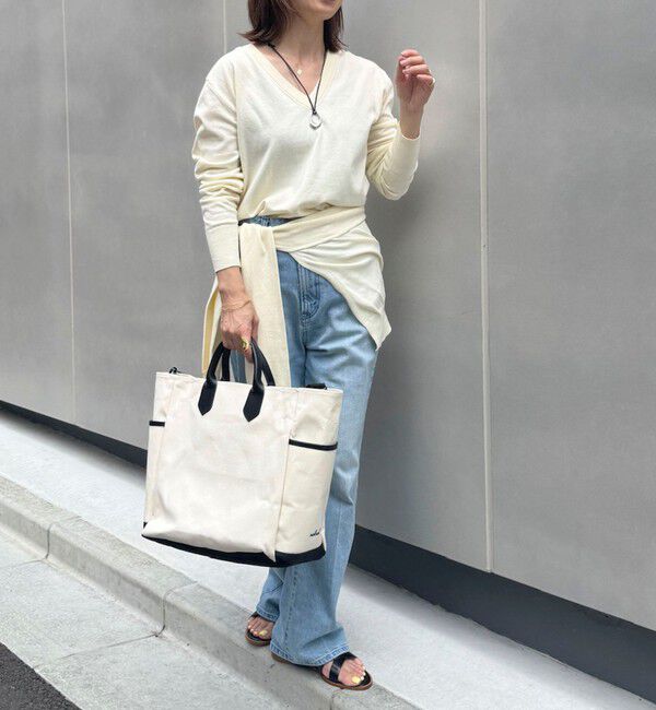 NOLLEY'S「【 SHOP PRESS二見別注カラー】レイヤードピース付きVネックプルオーバー」|ニット・セーター|