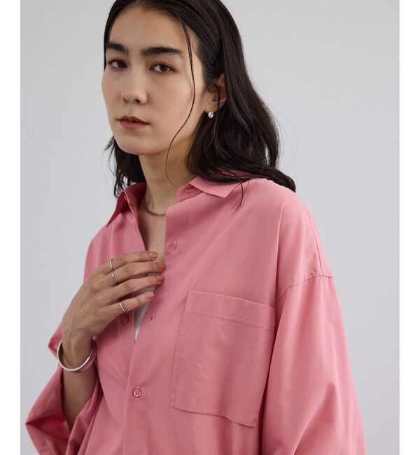 SALON adam et rope'「シアーコットンオーバーシャツ」|シャツ・ブラウス|