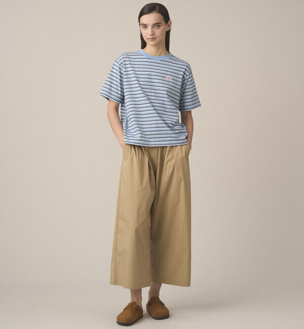DANTON「DANTON | コットン天竺 ボーダー ショートTシャツ WOMEN」|Tシャツ・カットソー|
