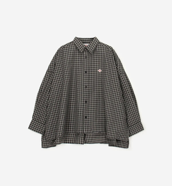 DANTON「DANTON | ナイロンタフタ レギュラーカラー長袖シャツ WOMEN」|シャツ・ブラウス|