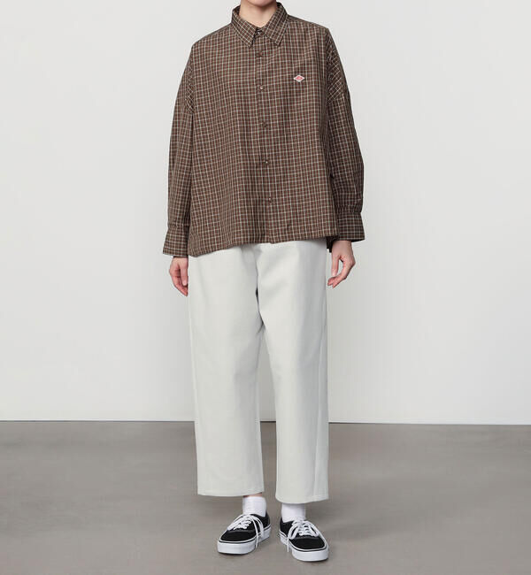 DANTON「DANTON | ナイロンタフタ レギュラーカラー長袖シャツ WOMEN」|シャツ・ブラウス|