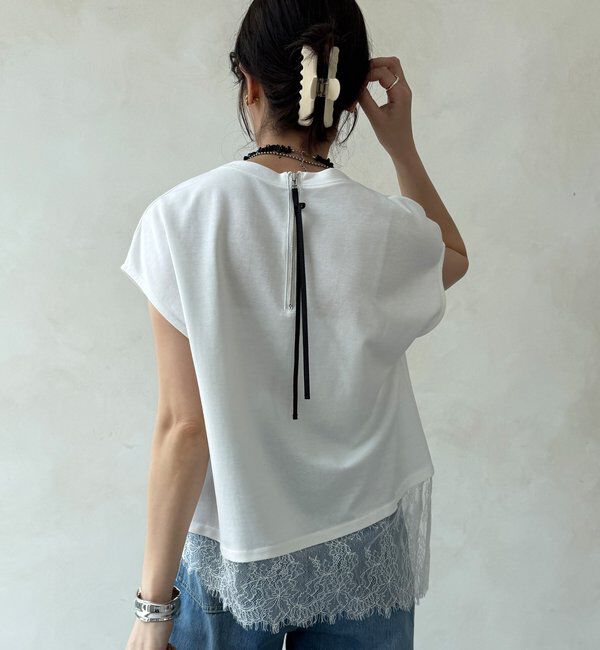  「【WEB限定】ヘムレースロゴTEE」|Tシャツ・カットソー|
