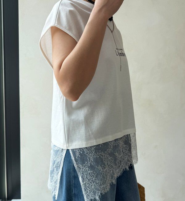  「【WEB限定】ヘムレースロゴTEE」|Tシャツ・カットソー|