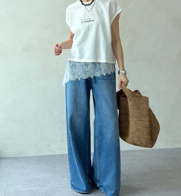  「【WEB限定】ヘムレースロゴTEE」|Tシャツ・カットソー|