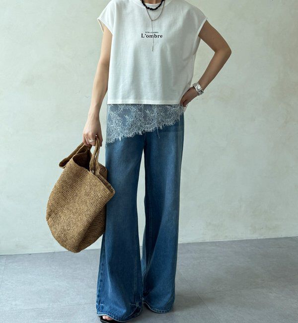  「【WEB限定】ヘムレースロゴTEE」|Tシャツ・カットソー|