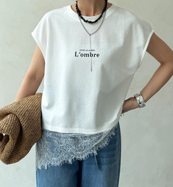  「【WEB限定】ヘムレースロゴTEE」|Tシャツ・カットソー|