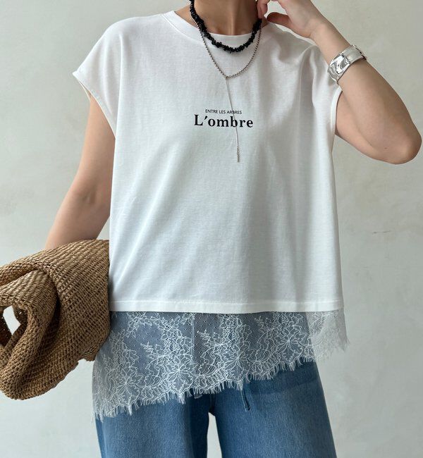  「【WEB限定】ヘムレースロゴTEE」|Tシャツ・カットソー|