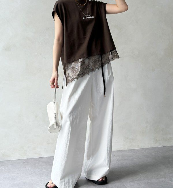  「【WEB限定】ヘムレースロゴTEE」|Tシャツ・カットソー|