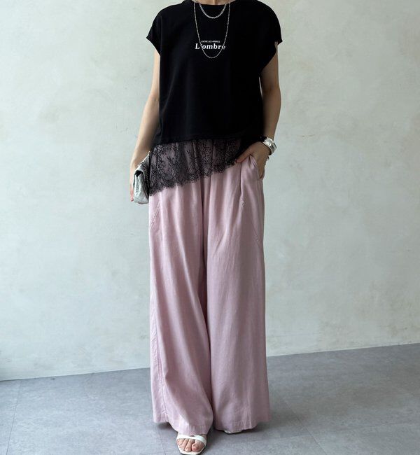  「【WEB限定】ヘムレースロゴTEE」|Tシャツ・カットソー|
