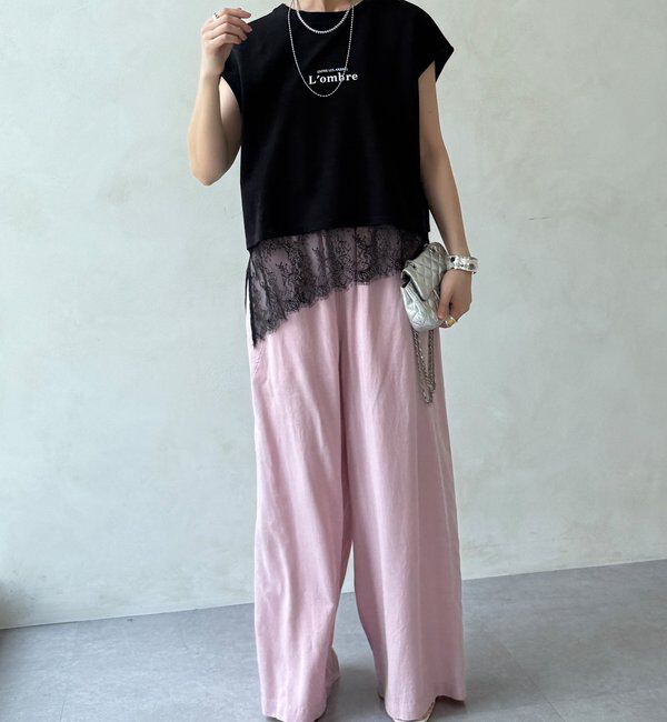  「【WEB限定】ヘムレースロゴTEE」|Tシャツ・カットソー|