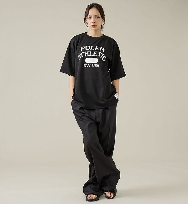 ABAHOUSE「【POLeR/ポーラー】ATHLETIC ロゴTシャツ / 61MCV0036」|Tシャツ・カットソー|