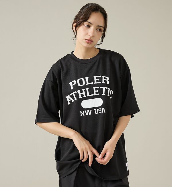 ABAHOUSE「【POLeR/ポーラー】ATHLETIC ロゴTシャツ / 61MCV0036」|Tシャツ・カットソー|