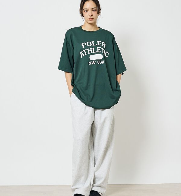 ABAHOUSE「【POLeR/ポーラー】ATHLETIC ロゴTシャツ / 61MCV0036」|Tシャツ・カットソー|
