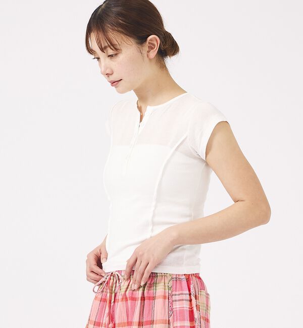 Rouge vif「【MILLER/ミラー】Light Prib Henly S/S Tee / ラ」|Tシャツ・カットソー|