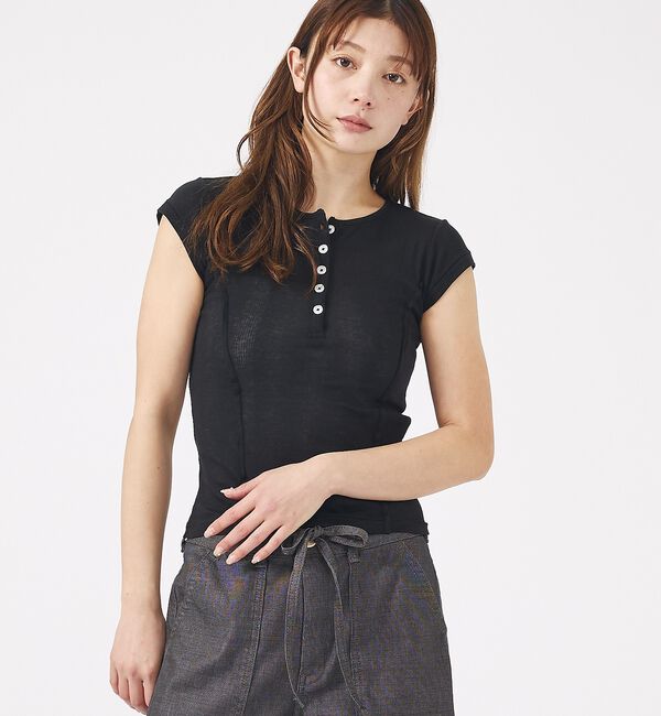 Rouge vif「【MILLER/ミラー】Light Prib Henly S/S Tee / ラ」|Tシャツ・カットソー|