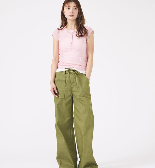Rouge vif「【MILLER/ミラー】Light Prib Henly S/S Tee / ラ」|Tシャツ・カットソー|