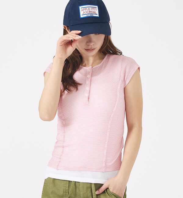 Rouge vif「【MILLER/ミラー】Light Prib Henly S/S Tee / ラ」|Tシャツ・カットソー|