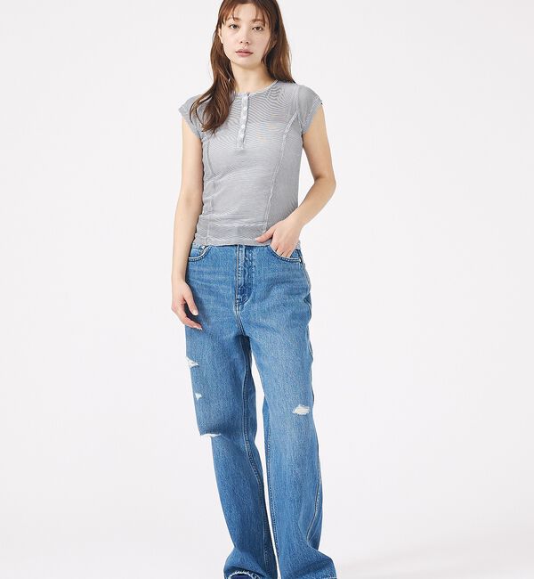 Rouge vif「【MILLER/ミラー】Light Prib Henly S/S Tee / ラ」|Tシャツ・カットソー|
