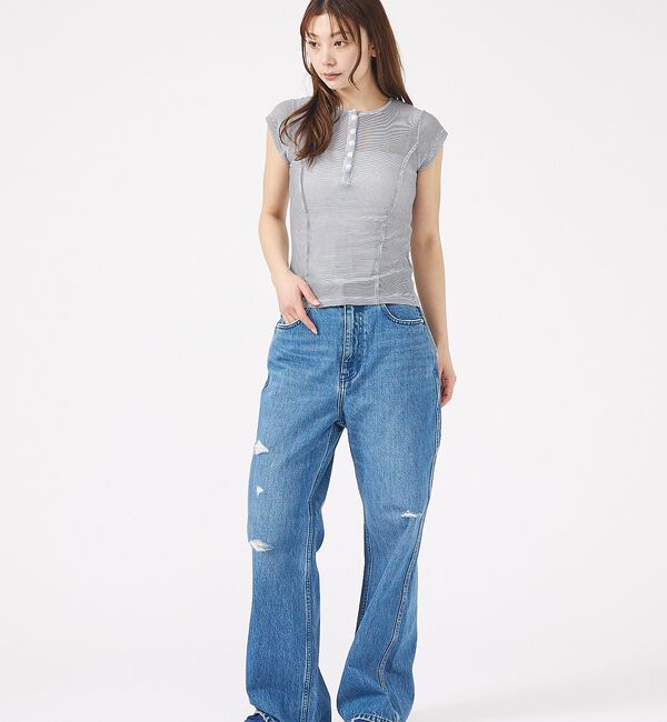 Rouge vif「【MILLER/ミラー】Light Prib Henly S/S Tee / ラ」|Tシャツ・カットソー|