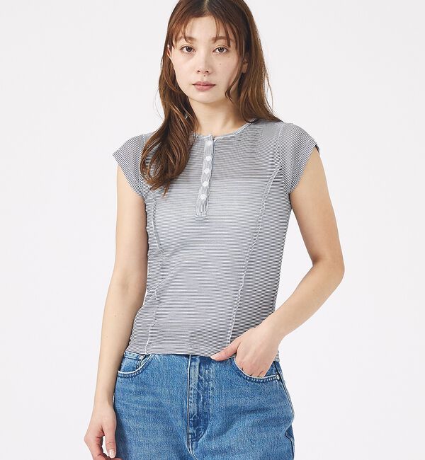 Rouge vif「【MILLER/ミラー】Light Prib Henly S/S Tee / ラ」|Tシャツ・カットソー|