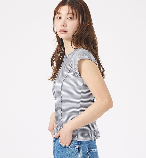 Rouge vif「【MILLER/ミラー】Light Prib Henly S/S Tee / ラ」|Tシャツ・カットソー|