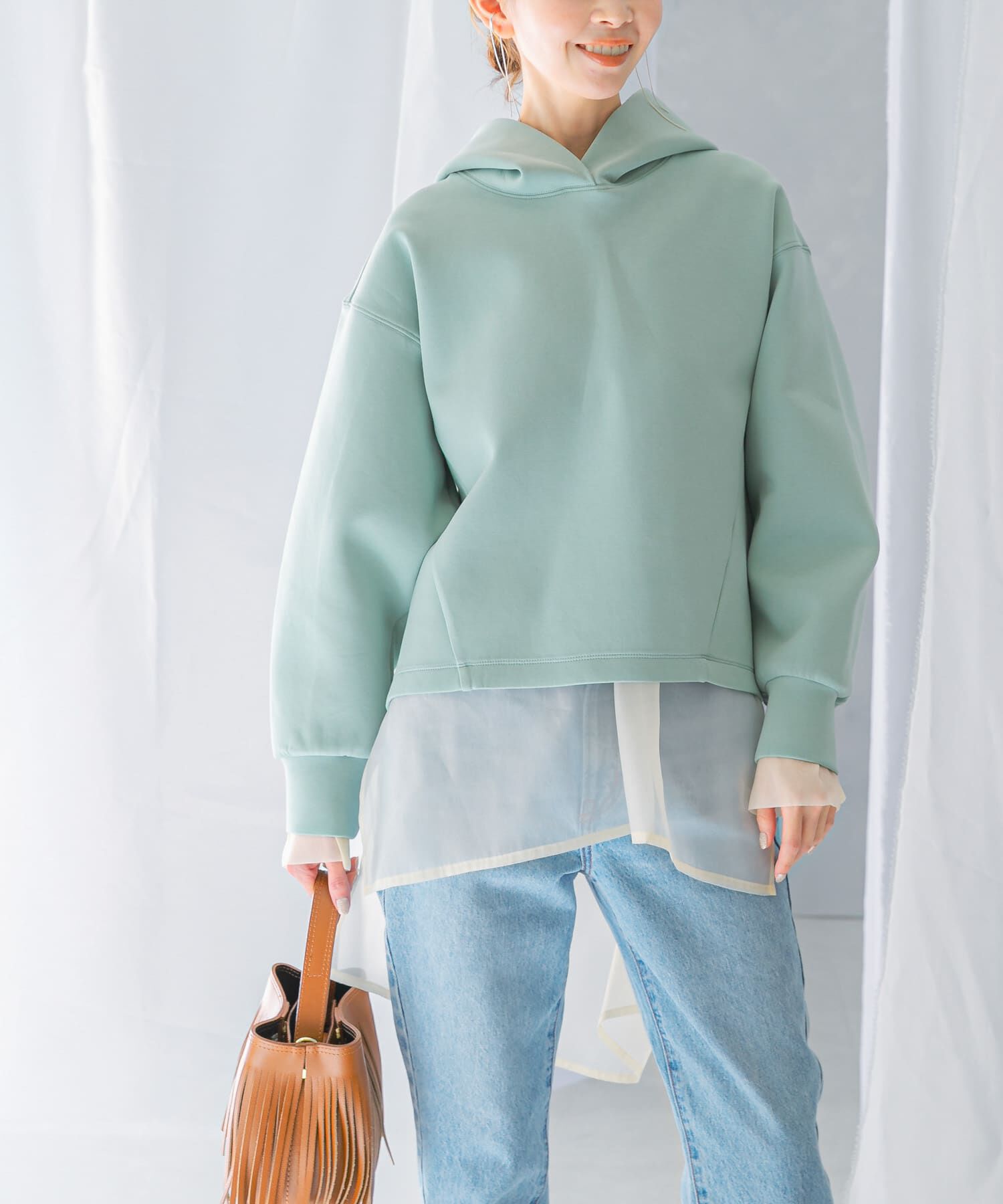 URBAN RESEARCH ROSSO「ダンボールフードパーカー」|パーカー|