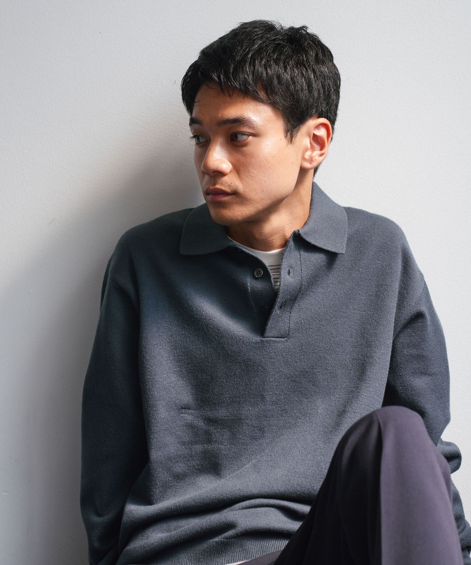 URBAN RESEARCH DOORS「『XLサイズ/WEB限定/仁村紗和さん着用』『UR TECH 200日ニット』 ポロシャツ」|ポロシャツ|