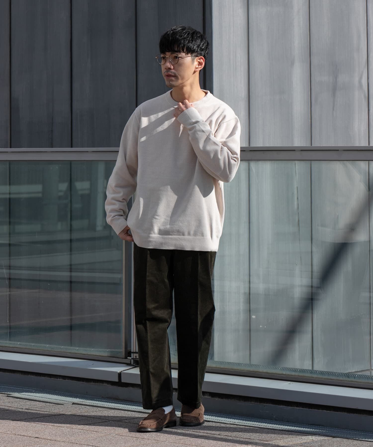 URBAN RESEARCH ROSSO「『XLサイズあり』モールクルーネックニット」|ニット・セーター|
