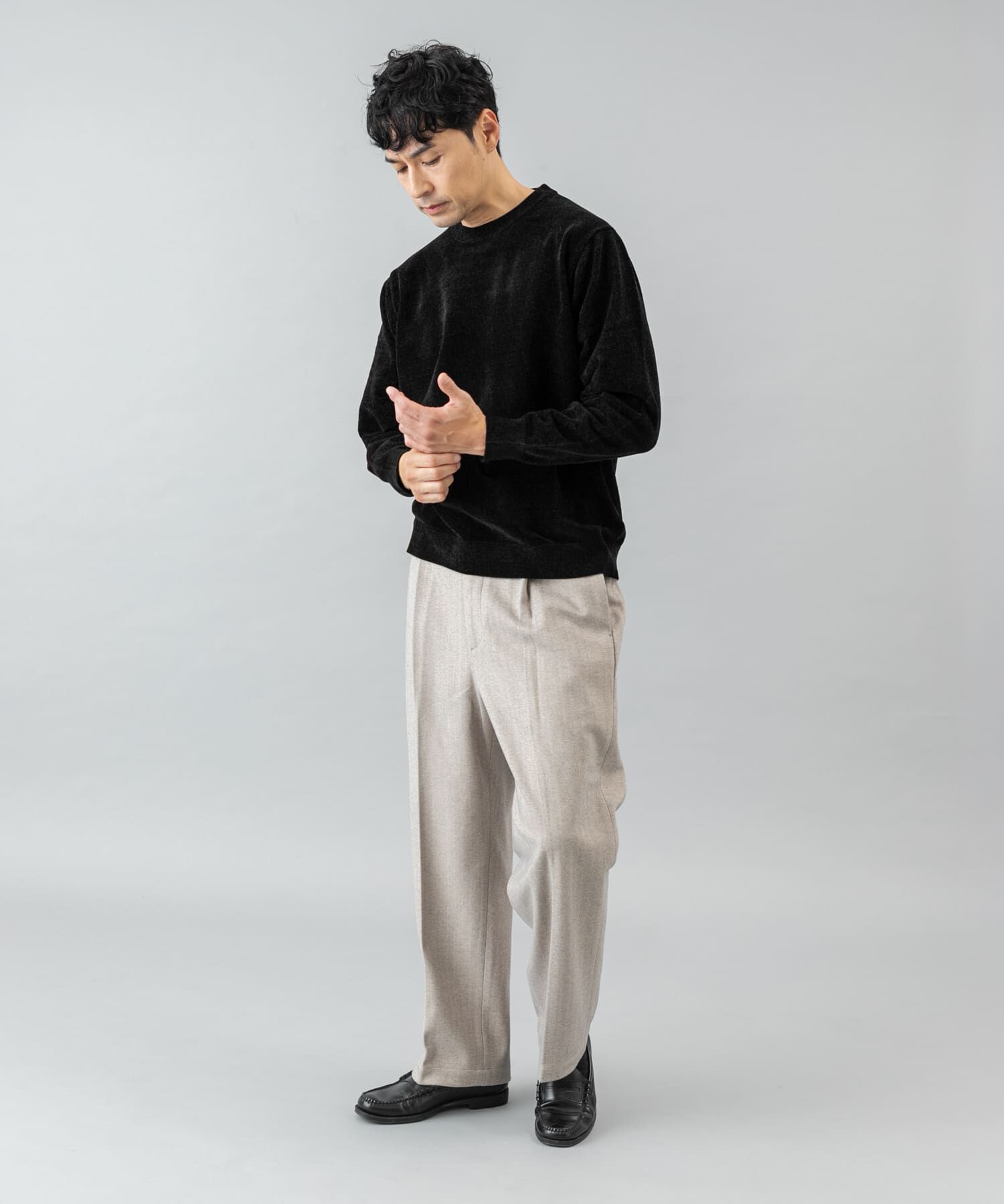 URBAN RESEARCH ROSSO「『XLサイズあり』モールクルーネックニット」|ニット・セーター|
