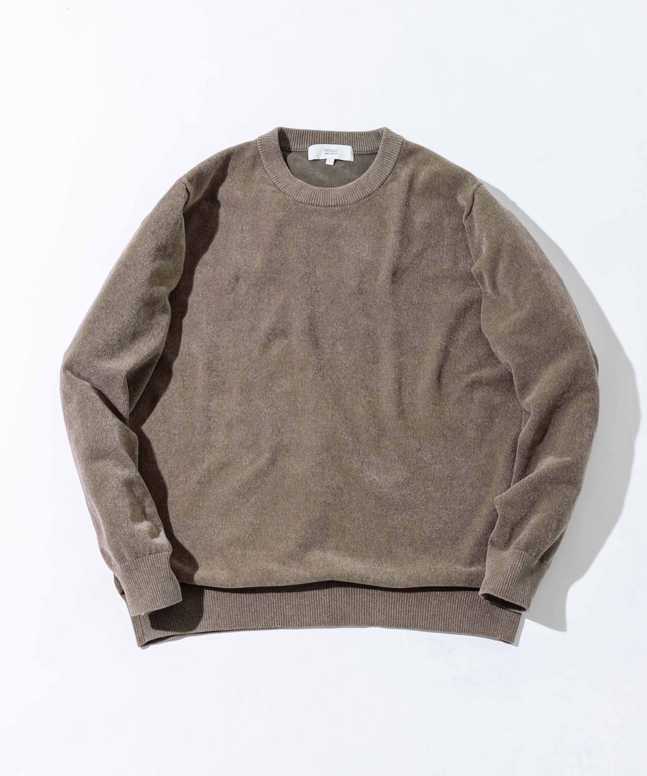 URBAN RESEARCH ROSSO「『XLサイズあり』モールクルーネックニット」|ニット・セーター|ベージュ