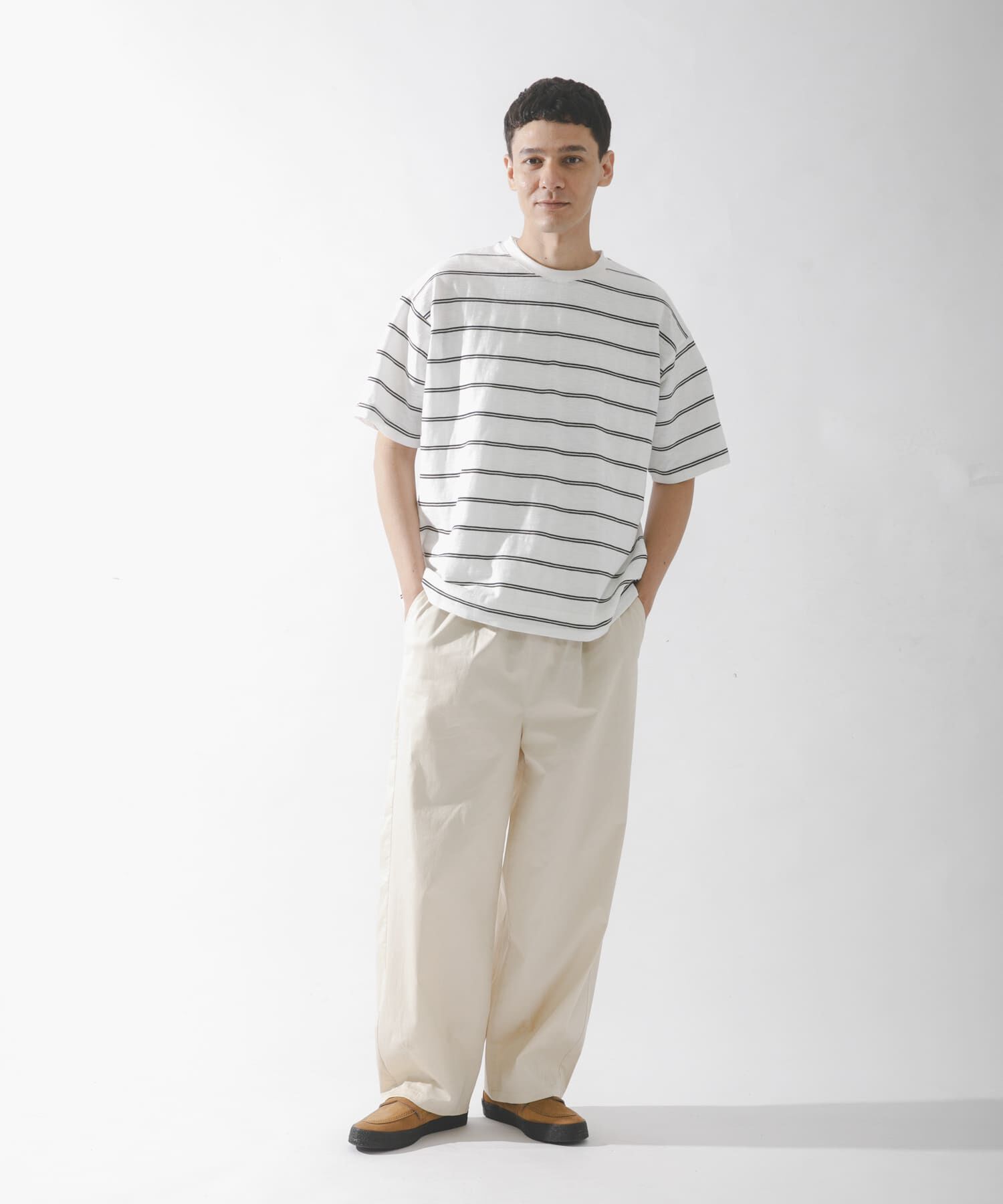 Sonny Label 「スラブ天竺ボーダーショートスリーブTシャツ」|Tシャツ・カットソー|