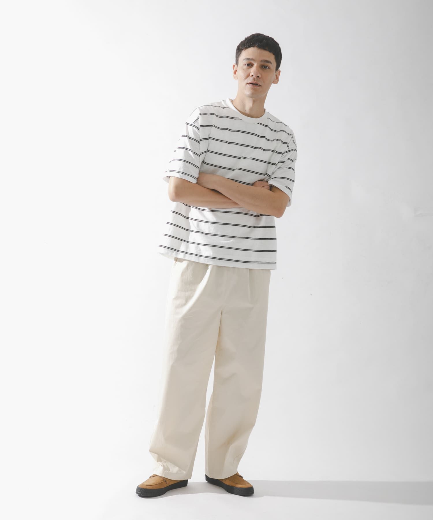 Sonny Label 「スラブ天竺ボーダーショートスリーブTシャツ」|Tシャツ・カットソー|