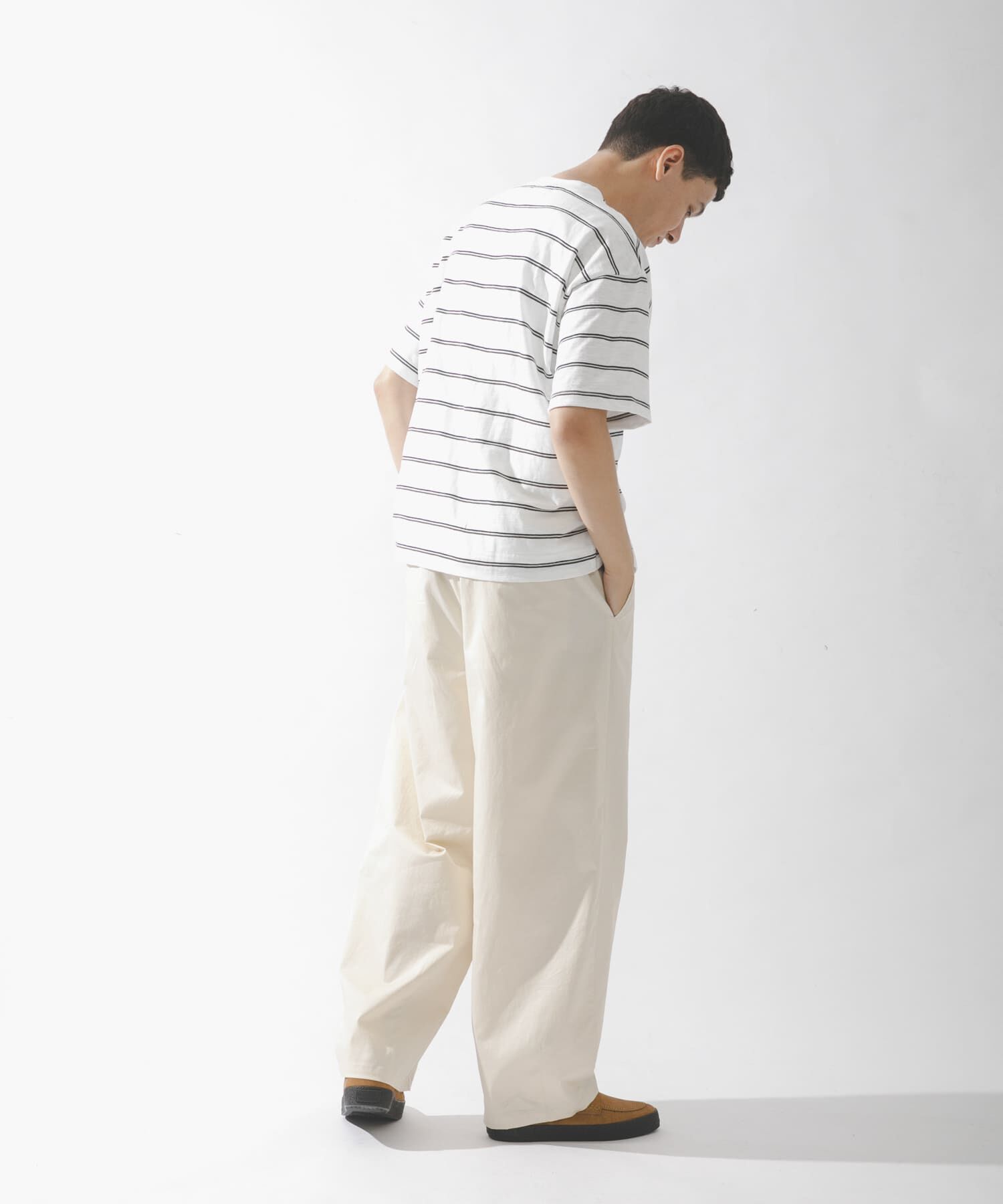 Sonny Label 「スラブ天竺ボーダーショートスリーブTシャツ」|Tシャツ・カットソー|