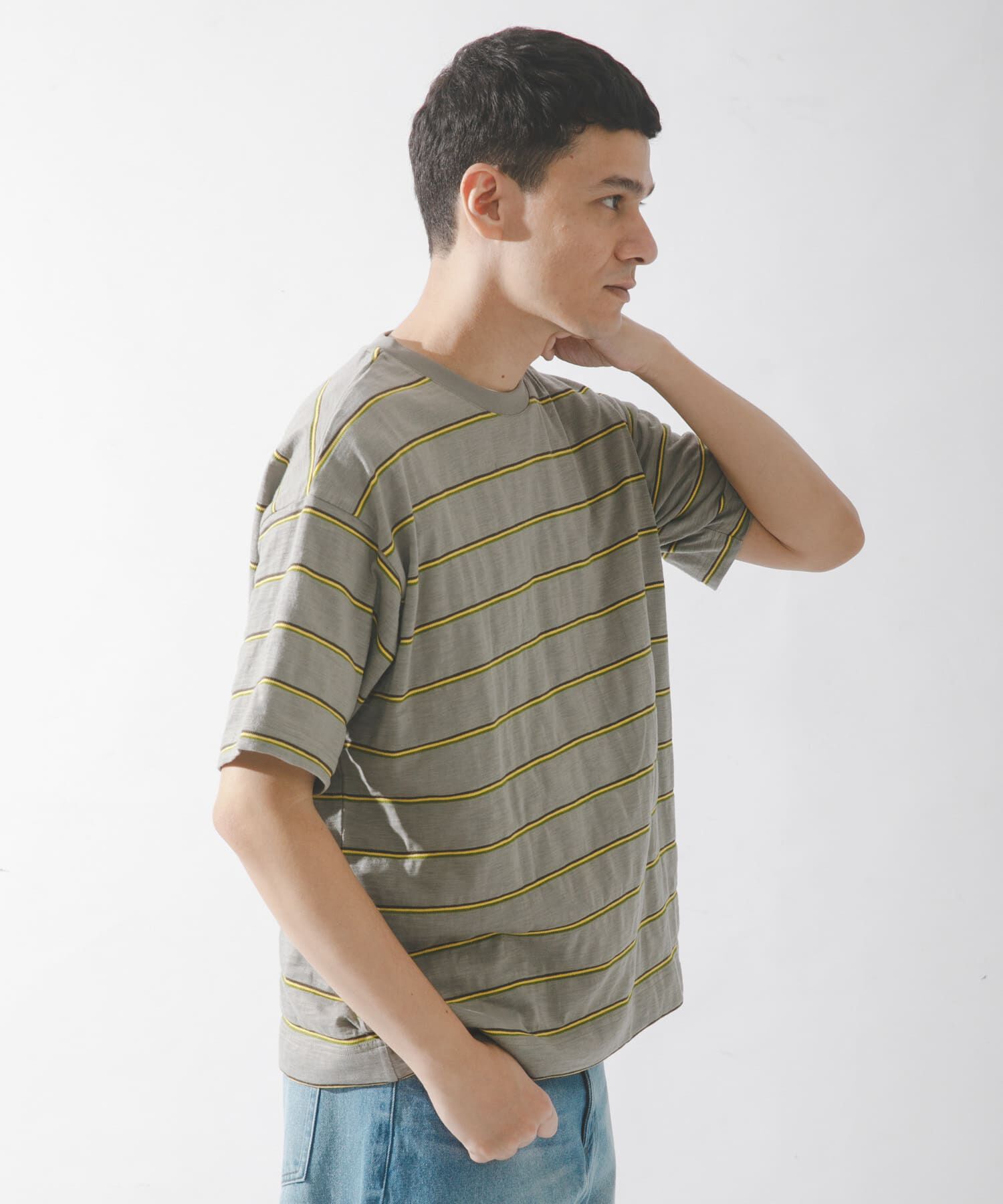 Sonny Label 「スラブ天竺ボーダーショートスリーブTシャツ」|Tシャツ・カットソー|