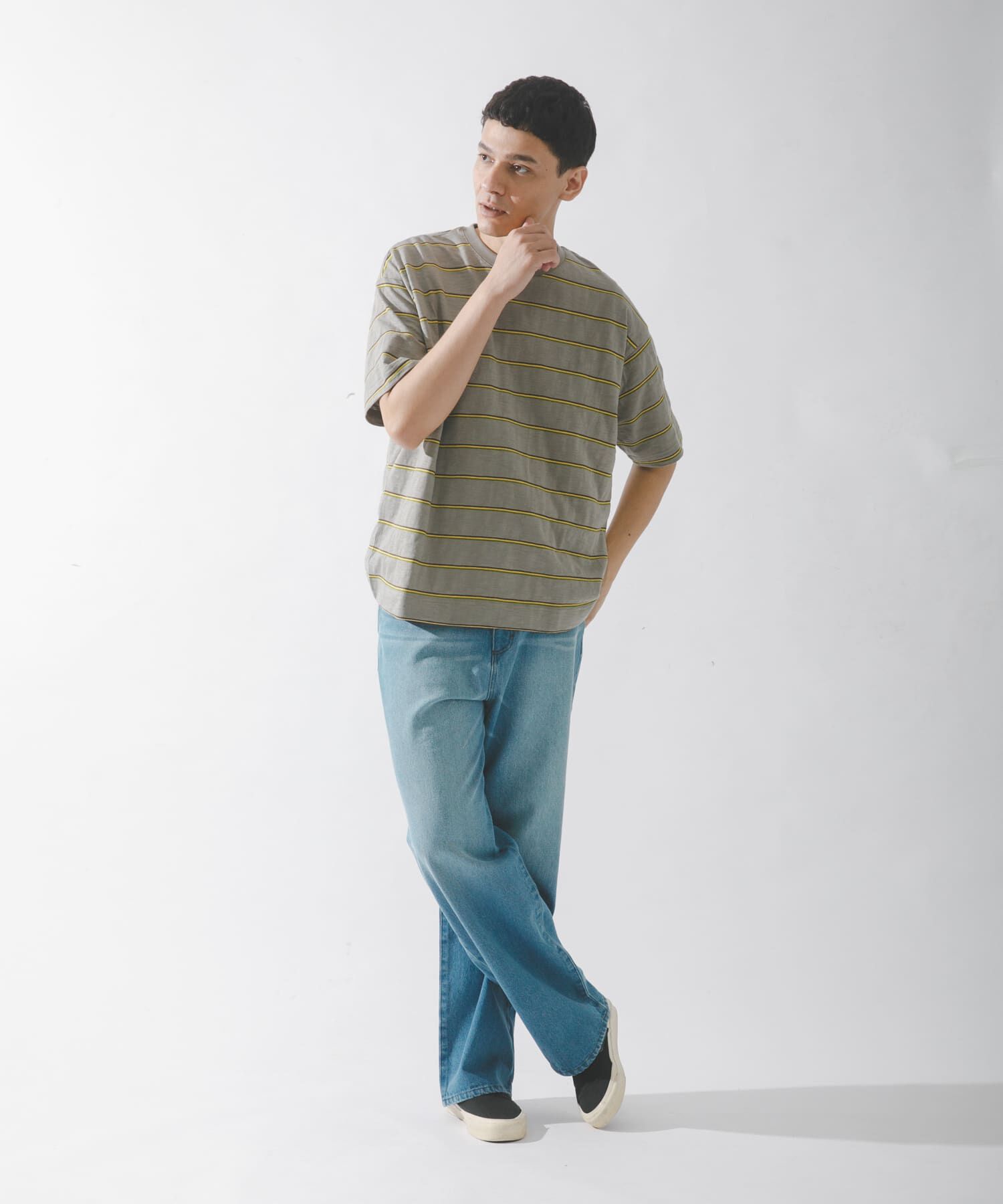 Sonny Label 「スラブ天竺ボーダーショートスリーブTシャツ」|Tシャツ・カットソー|