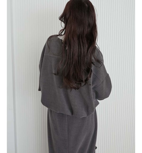 le.coeur blanc「カットコーデュロイプルオーバー&スカートセット」|その他|