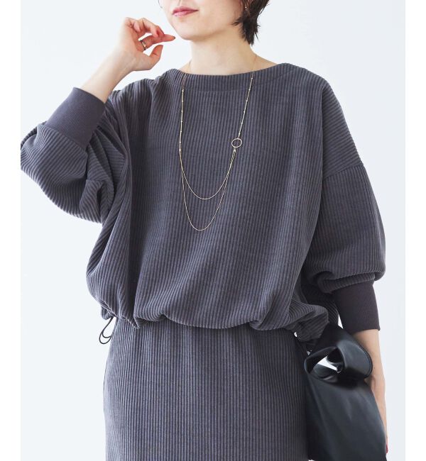 le.coeur blanc「カットコーデュロイプルオーバー&スカートセット」|その他|