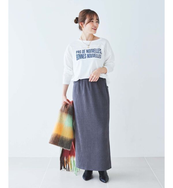 le.coeur blanc「カットコーデュロイプルオーバー&スカートセット」|その他|