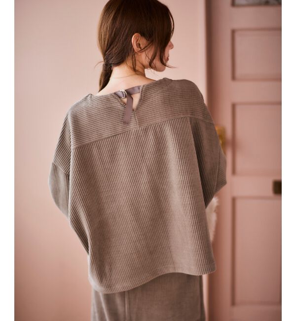 le.coeur blanc「カットコーデュロイプルオーバー&スカートセット」|その他|
